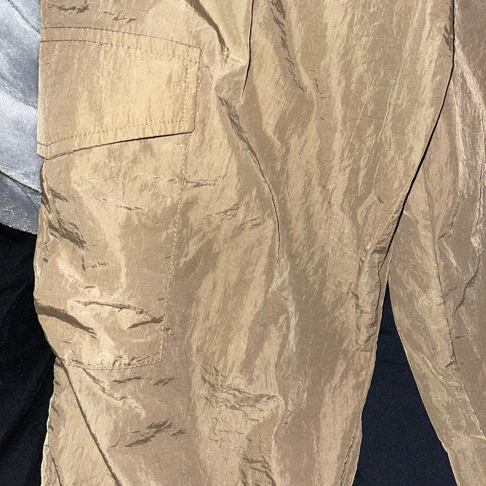 Windbreaker material, tan/ light brown